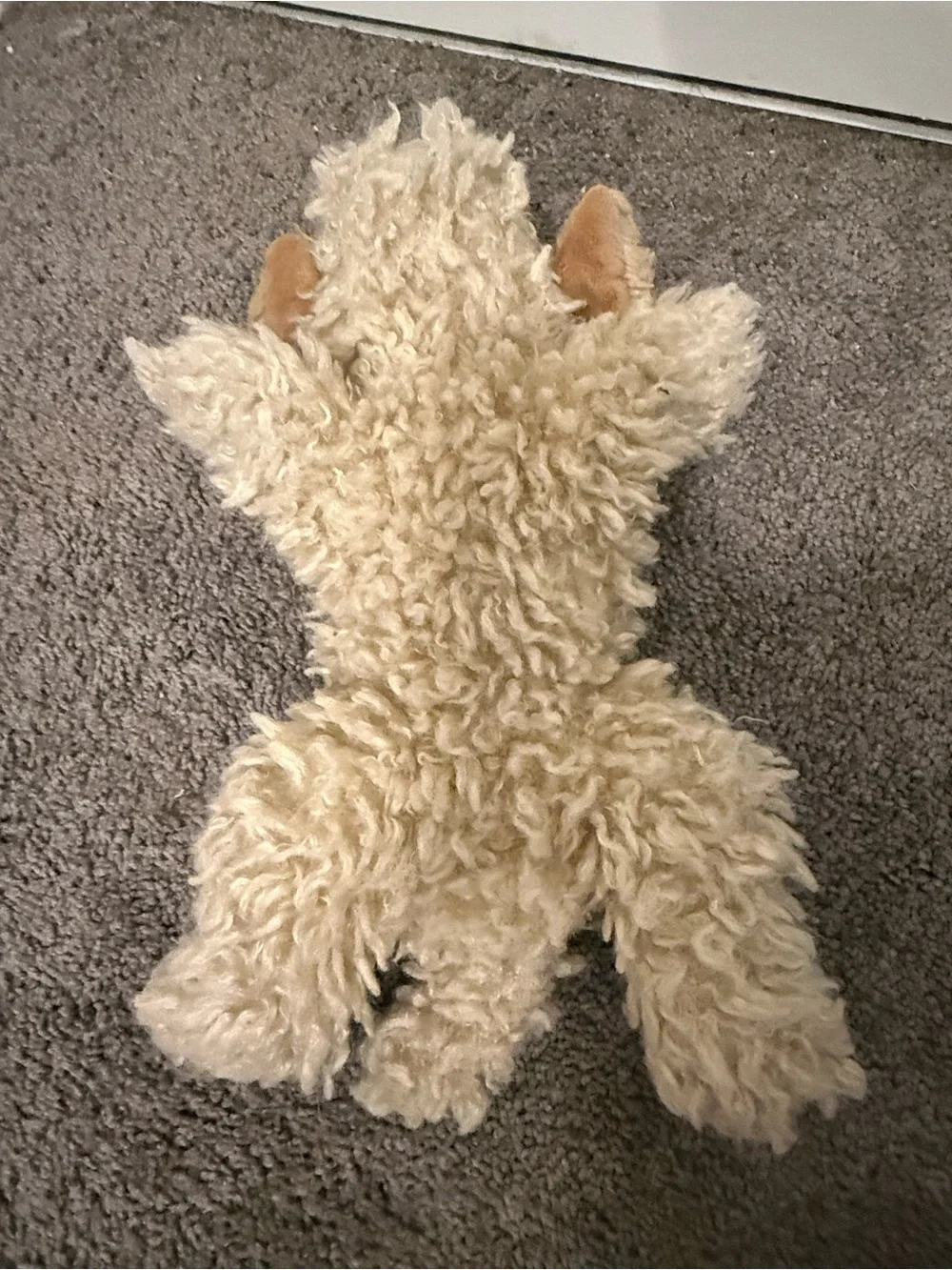 FAO Schwarz doodle puppy bichon dog shaggy fur realistic plush floppy stuffed